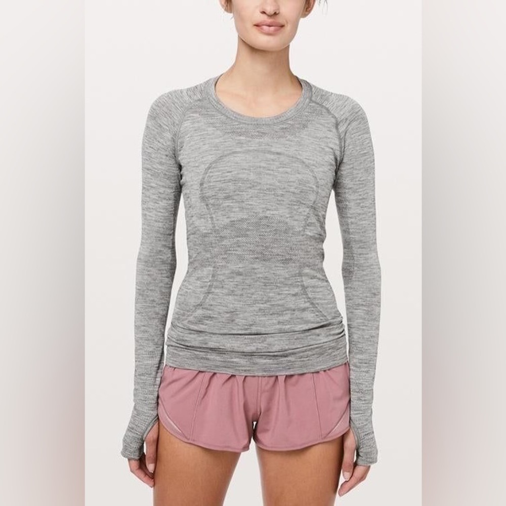 Lululemon swifty Tech long sleeve grey size 8